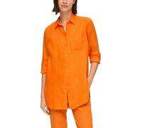 s.Oliver Women's 2146738 Linen Blouse Long Sleeve, Orange, 8