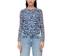s.Oliver Long Sleeve Mesh Shirt, Blue, 10