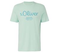 s.Oliver Men’s Basic T-Shirt - Logo Print, Crew Neck, Cotton
