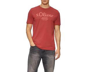 s.Oliver Men's 2139909 Logo Shirt, Poppy Red, XL
