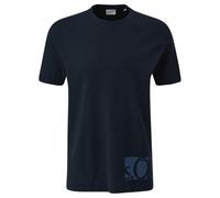 s.Oliver Men's 2143962 T-Shirt with Label Print, Blue 5978, XL
