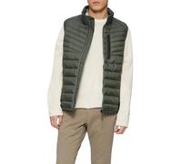 s.Oliver Men's 2161101 Quilted Vest, Olive Green, M