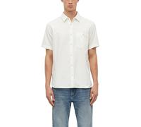 s.Oliver Men's 2180685 Short-Sleeved Shirt (Pack of 1), White, S