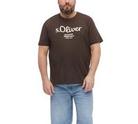 s.Oliver Men's 2181138 Logo Shirt (Pack of 1), Brown, XXL