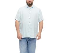 s.Oliver Men's 2181248 Linen Shirt Short Sleeve (Pack of 1), Blue, 4XL