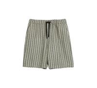 s.Oliver Men's Bermuda Shorts with Pattern 2179301, Black, XL