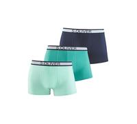 s.Oliver Men's Boxer Shorts (Pack of 3), Mint + Green + Navy, M