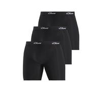 s.Oliver Men's Jh-34bl_ls Boxer Shorts, 3X Black, S (Pack of 3)