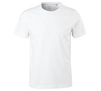 s.Oliver Men's Kurzarm Regular Fit T-Shirt, White, L