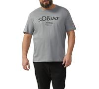 s.Oliver Mens Logo T-Shirt, Dove Grey, 4XL
