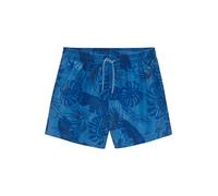 s.Oliver Men's May-546 Board Shorts, Palm Print Blue, L