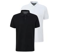 s.Oliver Mens Polo Shirt 2-Pack Basic, Pique Collar, Cotton, Solid