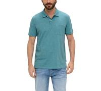 s.Oliver Men's Polo Shirt in Mottled Look, Turquoise 65w1, M
