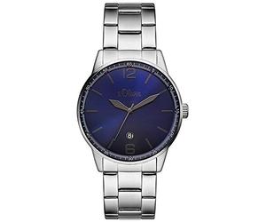 s.Oliver Men's Quartz Watch Analogue Display and Stainless Steel Strap SO-3099-MQ