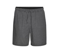 s.Oliver Men's Short Pyjama Woven Trousers in Black Checked, Black chequered, XL