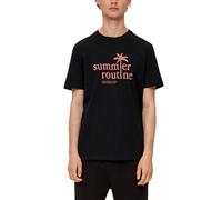 s.Oliver Men's Short-Sleeved T-Shirt, Black 99d2, M