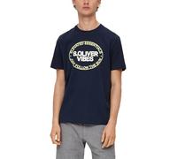 s.Oliver Men's Short-Sleeved T-Shirt, Blue 59d1, M