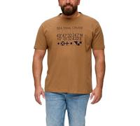 s.Oliver Men's Short-Sleeved T-Shirt, Brown, XXL