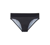 s.Oliver Men's Swimming Briefs with Striped Pattern in Black/Grey, Black/Grey, M