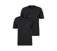s.Oliver Men's T-Shirt (Pack of 2), 2 x Black, S