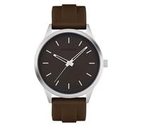 s.Oliver Men's Watch, Round, IP Black, 44 mm, Metal Watch with Quartz Movement on Silicone Strap with Pin Buckle, Analogue Watch, 3 ATM Waterproof, Scratch-Resistant