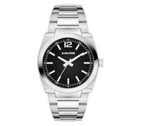s.Oliver Men's Watch - Round - Silver - 39 mm - Metal Watch with Quartz Movement on Stainless Steel Strap with Folding Clasp - Analogue Watch - 3 ATM Waterproof - Scratch-Resistant