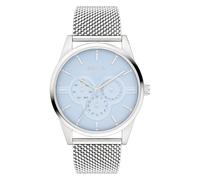 s.Oliver Men's Watch - Round - Silver - 42 mm - Metal Watch with Quartz Movement on Stainless Steel Strap with Folding Clasp - Analogue Watch - 3 ATM Waterproof - Scratch-Resistant