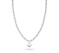 s.Oliver Necklace - Elegant Necklace Made of Polished Stainless Steel - Silver - Link Chain 55 cm - Waterproof and Skin-friendly