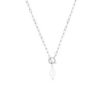 s.Oliver necklace with pendant made of stainless steel/925 sterling silver for women, necklace, with crystal, comes in a jewelry gift box