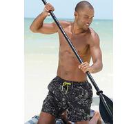 s.Oliver Palm Print Swimshorts Black Print