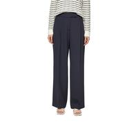 s.Oliver BLACK LABEL Women's 2166158 Long Trousers, Wide Leg, Navy, 40W x 32L