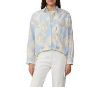 s.Oliver Patterned Shirt Blouse with Drawstring Hem, 81A1_Beige, 18