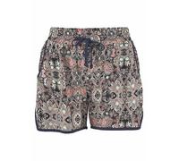 S. Oliver Piped Beach Shorts Navy Print