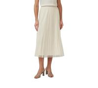 s.Oliver Pleated Midi Mesh Skirt with Jersey Lining, 9303_Beige, 14