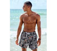 s.Oliver Print Swim Shorts Black Print