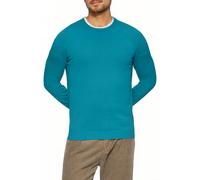 s.Oliver Embroidered Logo Cotton Jumper Turquoise