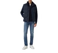 Cotton sweater with a trucker collar s.Oliver Bleu 2XL