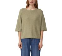 Women's Relaxed Fit Quality Knitted Cotton Blend Pullover s.Oliver Vert 34