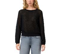 Delicate Patterned Pull for Women QS Regular Fit Noir S