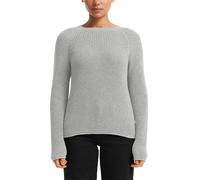 Women's Mélange Knit Raglan Sleeve Pullover QS Gris 2XL