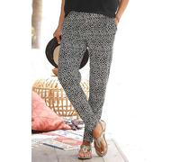 s.Oliver Red Label Beachwear Floral Print Beach Trousers Black Print