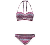 s.Oliver RED LABEL Beachwear LM Women's Dream Bikini Set Not Applicable, Pink Bedruckt, 36
