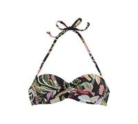 s.Oliver RED LABEL Beachwear LM Women's Herbst Bikini, Schwarz Bedruckt, 40 E