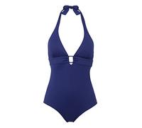 s.Oliver RED LABEL Beachwear LM Women's Sand One Piece Swimsuit, Marine, 36