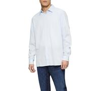 s.Oliver Regular fit: Cotton Shirt with Textured Pattern, Sky Blue, L