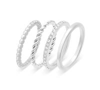 s.Oliver Ring - Elegant Ring Made of Polished Stainless Steel - Silver - Waterproof and Skin-friendly