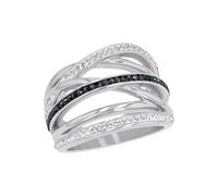 s.Oliver Ring Women Rings, with Crystal, Gray, Comes in jewelry gift box, 2022655