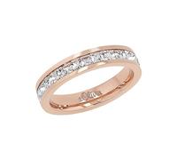s.Oliver Ring Women Rings, with Crystal, Rosé, Comes in jewelry gift box, 2018553