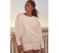 s.Oliver Round Neck Cotton Sweatshirt Cream