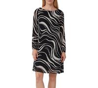 s.Oliver Schwarz LABEL 2167247 Pleated Dress, 99A3, 48 Women, 99a3, 16